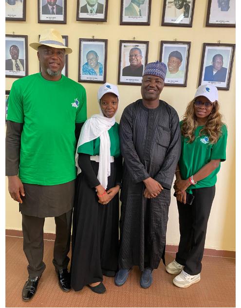 TITA team with charge d'affaires, Liberia